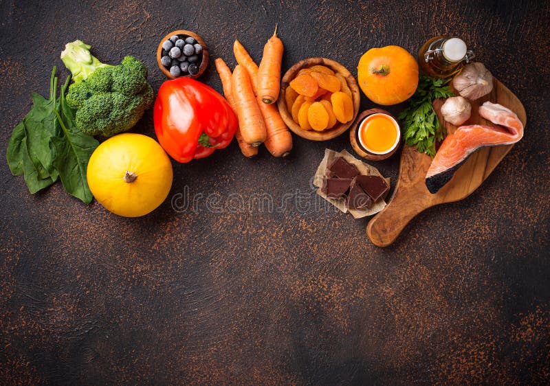 Produkte gut für Augengesundheit lizenzfreies stockbild Produkte gut für Augengesundheit lizenzfreies stockbild