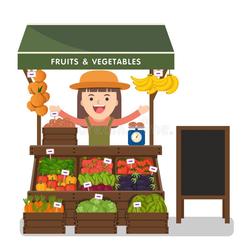 Produto local dos vegetais da venda de fazendeiro do mercado ilustração royalty free Produto local dos vegetais da venda de fazendeiro do mercado ilustração royalty free