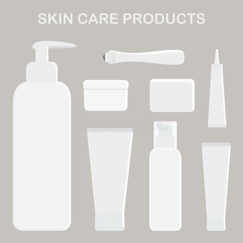 Produtos dos cuidados com a pele Creme para os olhos, a cara e o corpo ilustração royalty free Produtos dos cuidados com a pele Creme para os olhos, a cara e o corpo ilustração royalty free