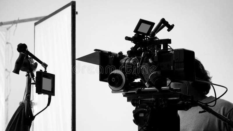 Produção do película do tiro ou do vídeo do filme imagem de stock royalty free Produção do película do tiro ou do vídeo do filme imagem de stock royalty free