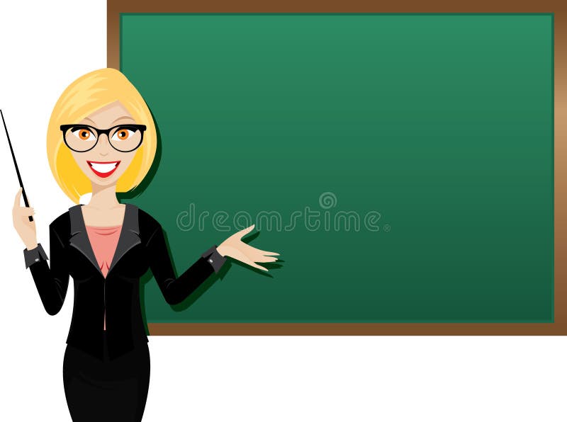 Professeur blond illustration stock Professeur blond illustration stock
