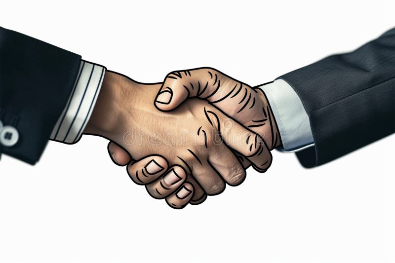 Profesionální dohoda dvě obchod lidé třesení ruky v dohoda.