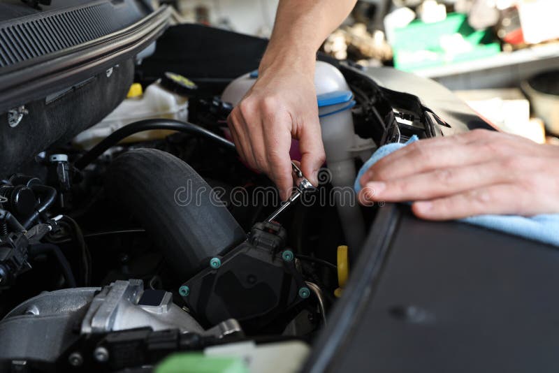 Auto Mechanic S Tools on Grey Stone Table Stock Illustration - Illustration  of master, engineering: 272914334