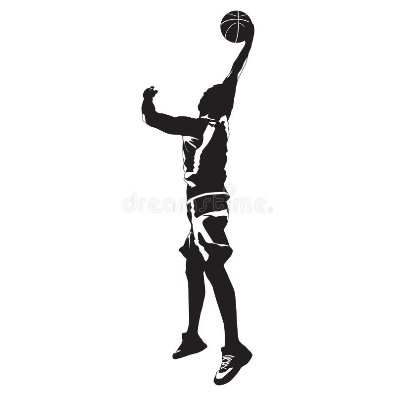 Basketball Layup Silhouette Stock Illustrations – 127 Basketball Layup ...
