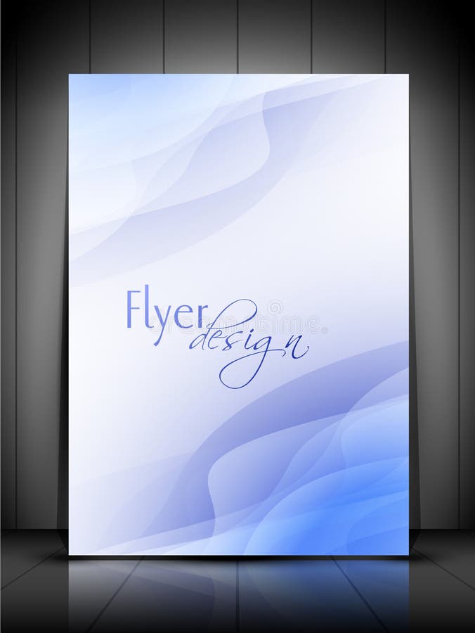 Professional business flyer template vector illustration