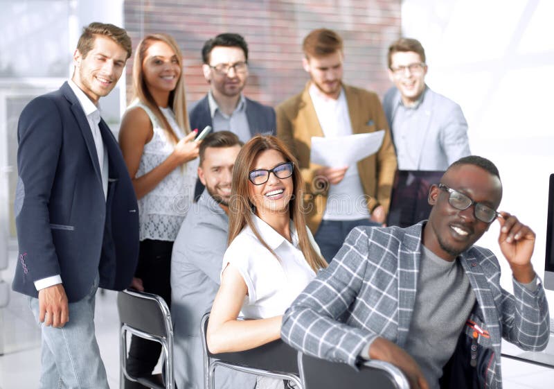 Professional business team in the workplace