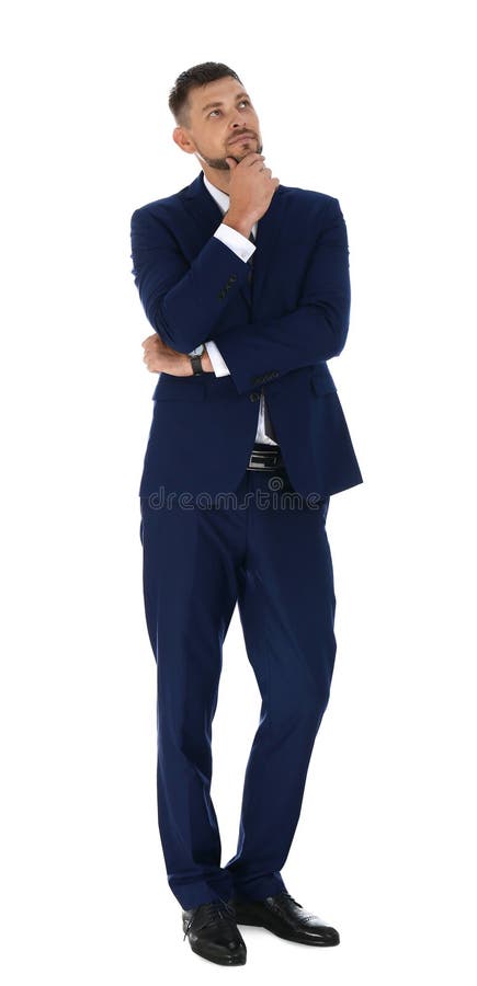 Professional business trainer posing on white royalty free stock photos Professional business trainer posing on white royalty free stock photos