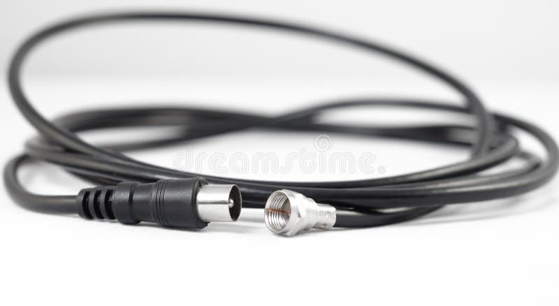 This photograph represent isolated on a professional coaxial cable tv connectors. This photograph represent isolated on a professional coaxial cable tv connectors