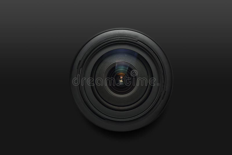 Professional camera lens royalty free illustration
