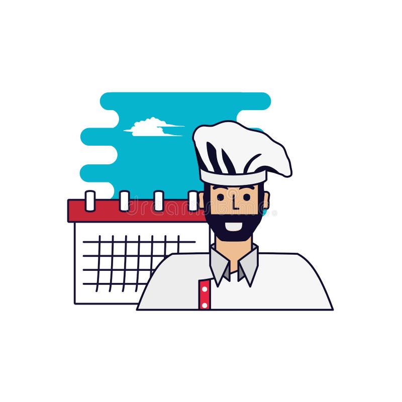 Chef Calendar Stock Illustrations 406 Chef Calendar Stock