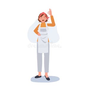 Professional Cleaner People Character Of Lady Working As Housekeeper Professional Cleaner People Character Of Lady Working As Housekeeper