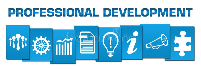 Professional Development Blue Professional Business Symbols Stock ...