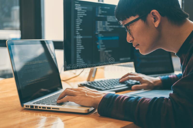 Professional Development Programmer Working in Programming Website a ...
