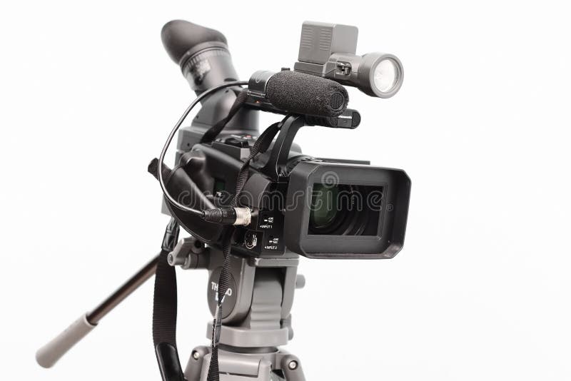 Professional digital camcorder royalty free stock photos