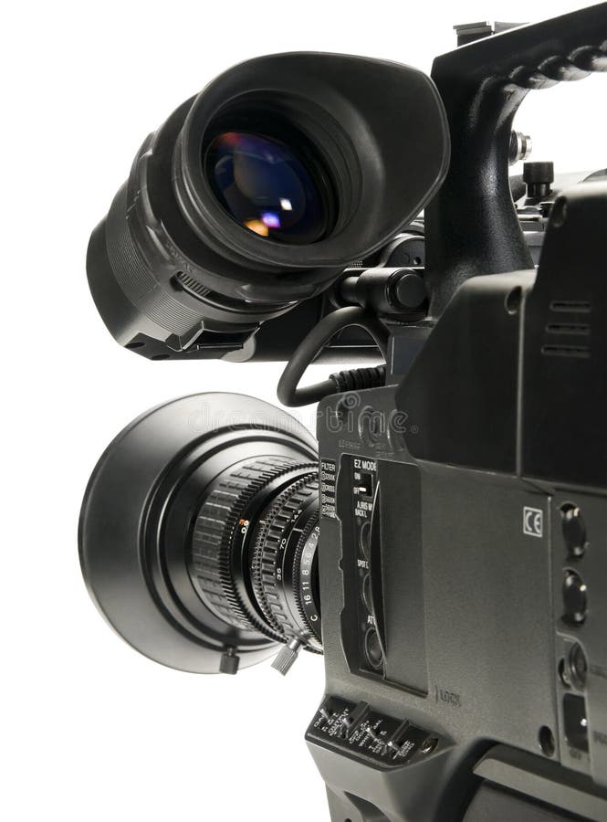 Professional digital video cam stock image