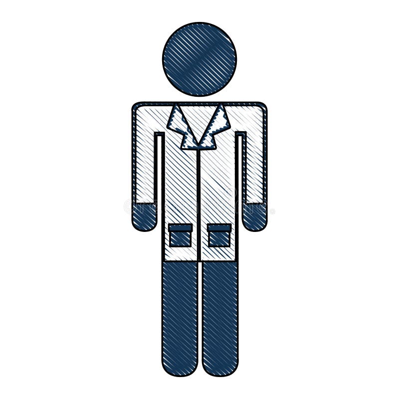 Professional doctor avatar silhouette vector illustration