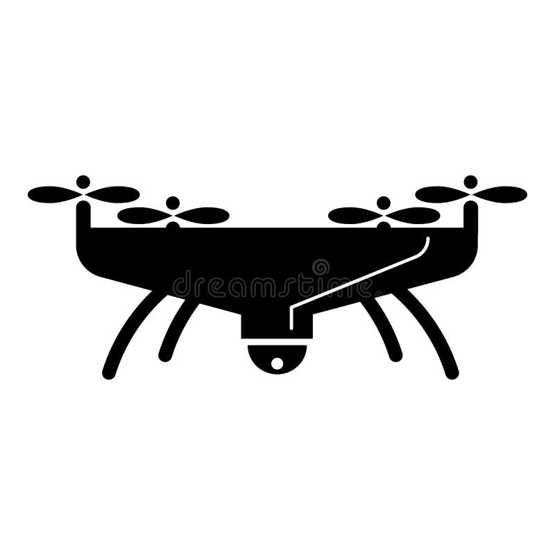 Professional drone icon, simple style vector illustration