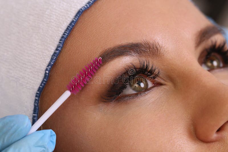 Professional Eyebrow Correction Stock Photo Image of eyelashes, care