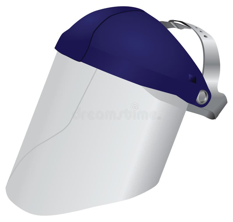 Professional Face Shield vector illustration