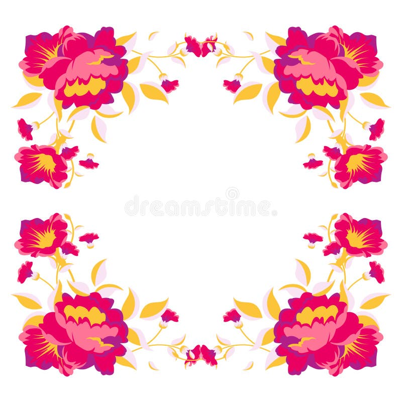 Professional Flower Color Illustration Image Stock Vector