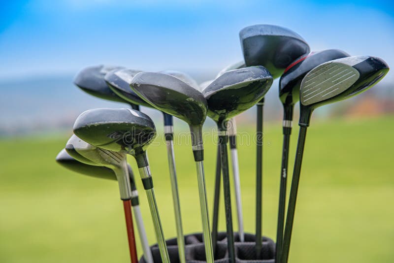 Professional Golf Clubs in Bag on Green Stock Image Image of grass