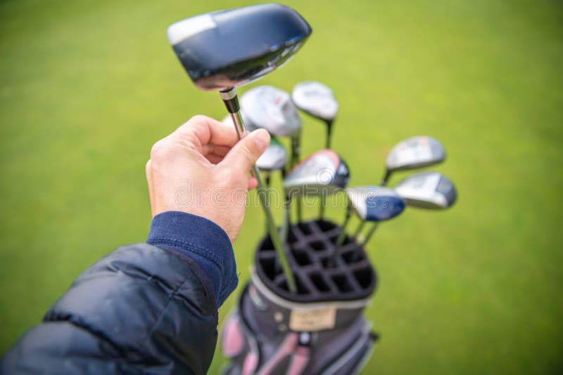 Professional Golf Clubs in Bag on Green Stock Photo Image of outdoors