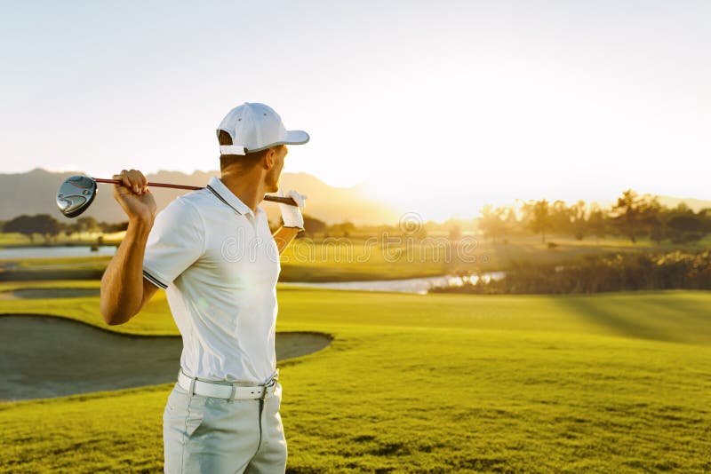 Professional Golfer at Golf Course Stock Photo - Image of vacations ...