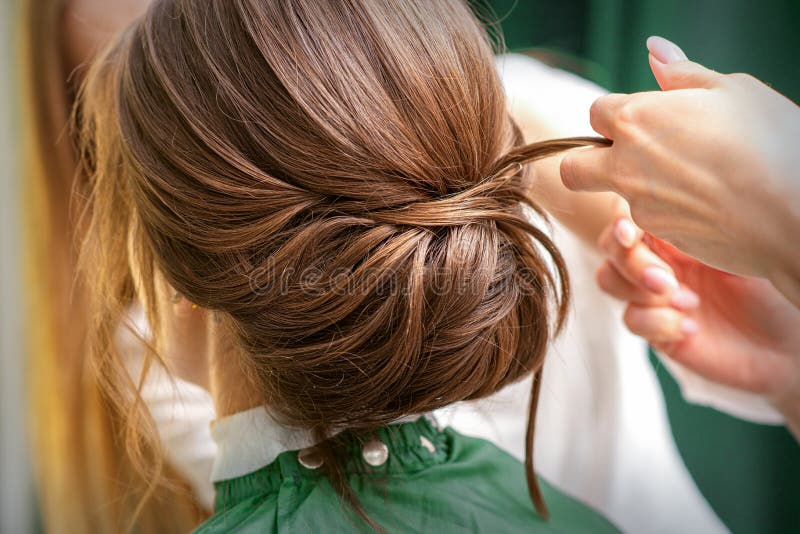 Professional Hairdresser Doing Hairstyle for a Beautiful Brunette Young Woman with Long Hair. Concept of Fashion and Stock Image - Image of comb, luxury: 236438171 Professional Hairdresser Doing Hairstyle for a Beautiful Brunette Young Woman with Long Hair. Concept of Fashion and Stock Image - Image of comb, luxury: 236438171