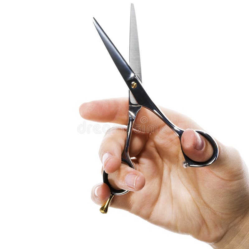 Professional hairdresser scissors royalty free stock photo