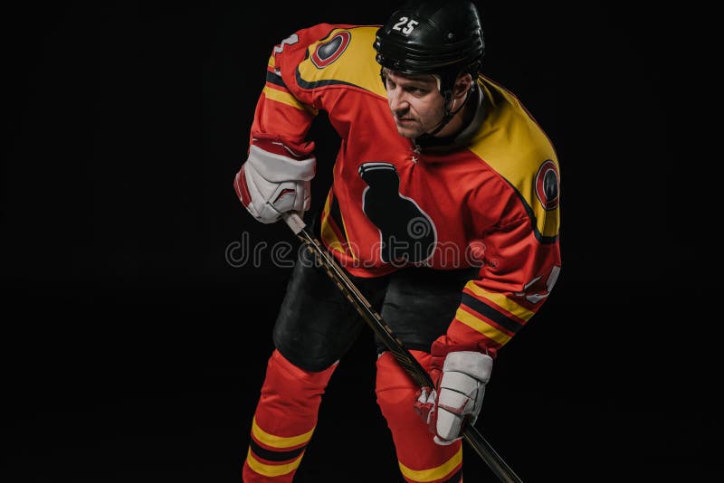 Hockey player standing hi-res stock photography and images - Alamy