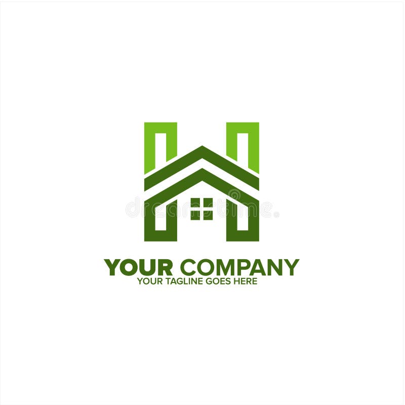 Letter H for Real Estate Logo Icon, Home Construction Bussiness Stock ...