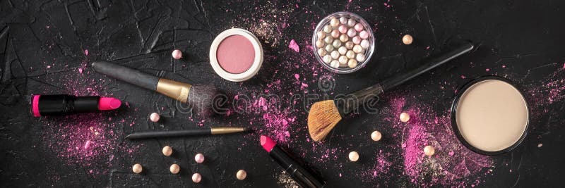 Makeup Products Panorama Stock Photos - Free & Royalty-Free Stock Photos  from Dreamstime