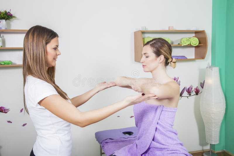 Professional massage stock image. Image of pain, naked 53272753