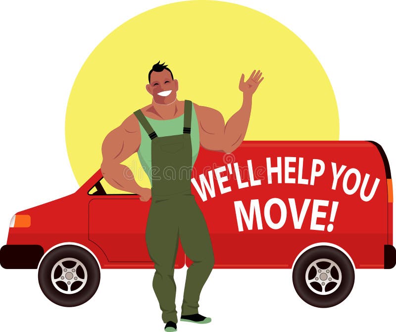 Professional mover stock vector Illustration of removal Professional mover stock vector Illustration of removal