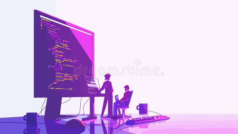 Two Professional it Programmers Engrossed in a Discussion Stock ...