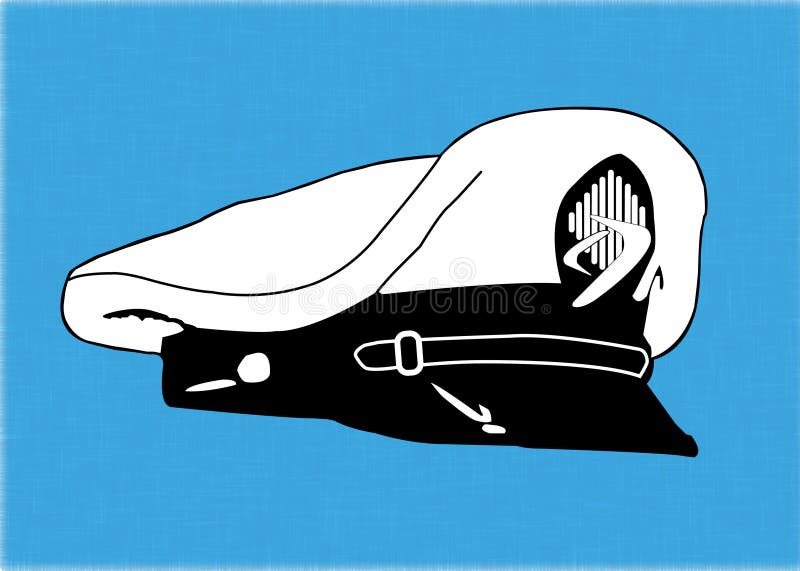 Professional sailor hat vector illustration