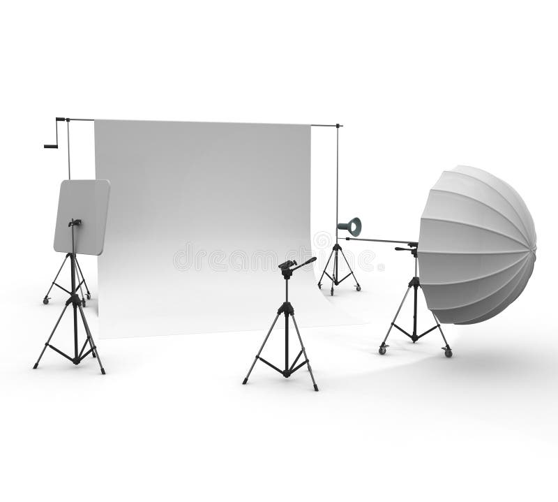 Professional Studio Equipment vector illustration