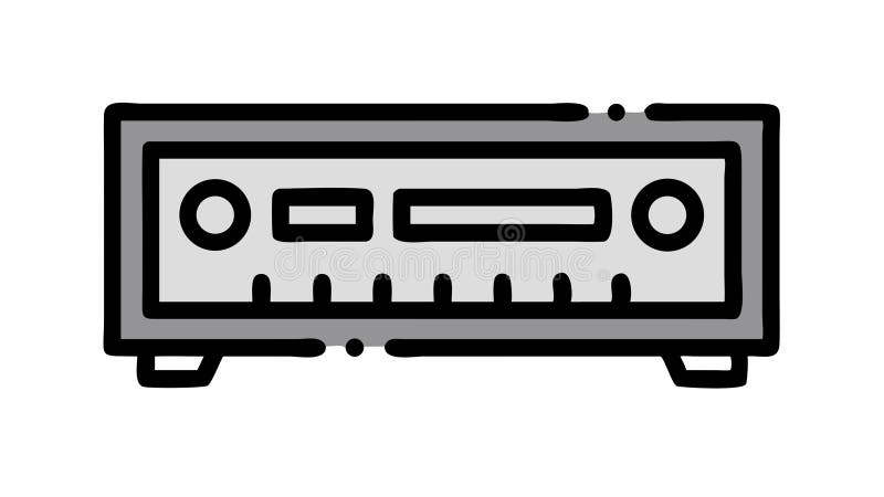 Professional Studio Mixer Audio Equipment, vector design Generative AI stock illustration