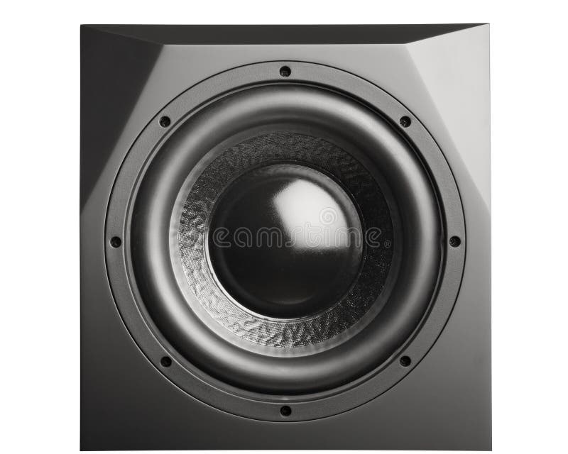 Professional Studio Subwoofer Speaker Isolated Stock Photo Image of
