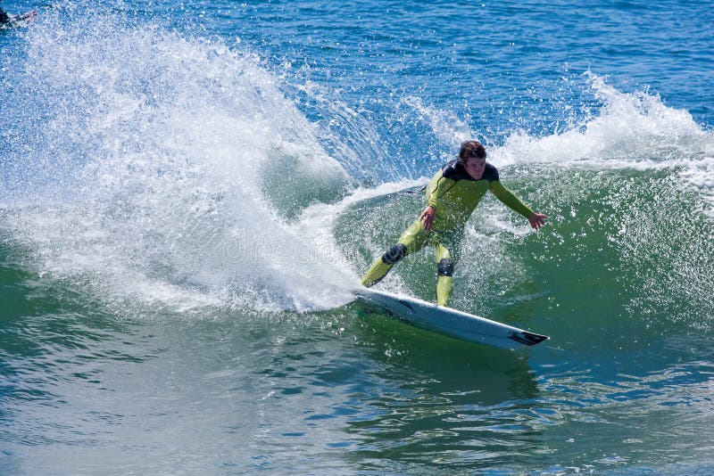 Professional Surfer Shaun Burns Surfing California stock photos Professional Surfer Shaun Burns Surfing California stock photos