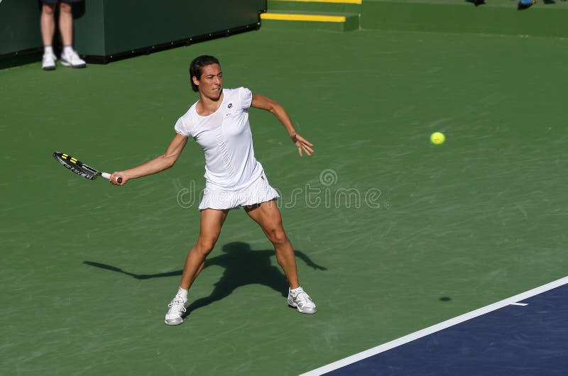 Francesca SCHIAVONE (ITA) at Roland Garros 2010 Editorial Image Image