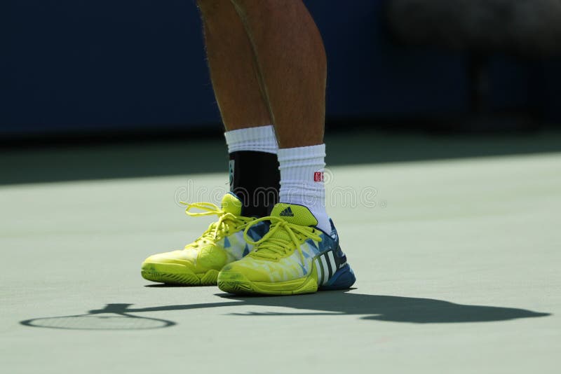 Professional Tennis Player Kei Nishikori of Japan Wears Custom Adidas  Tennis Shoes during Match at US Open 2016 Editorial Photography - Image of  grand, points: 88874397