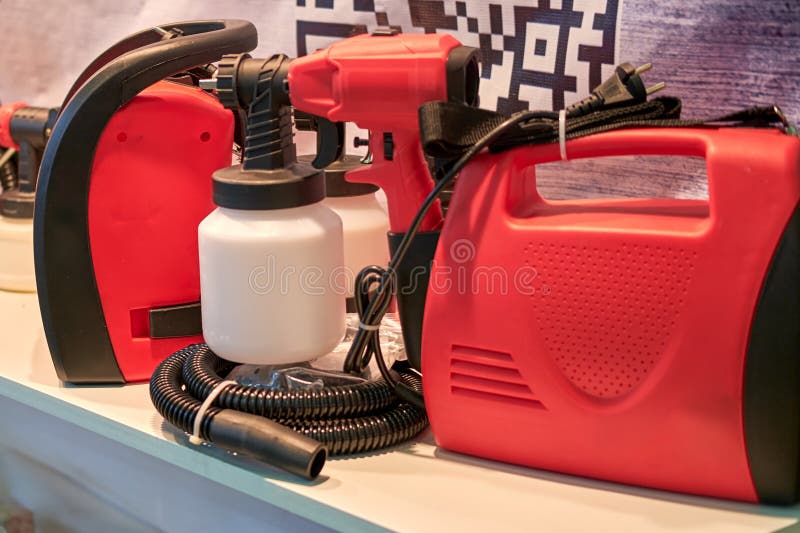 A professional tool for work, repair and construction in the store. Sale o royalty free stock images