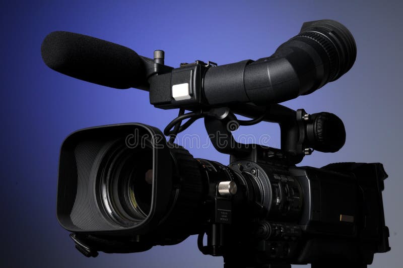 Professional video camera stock images