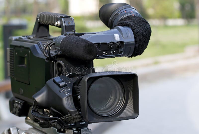 Professional video camera.