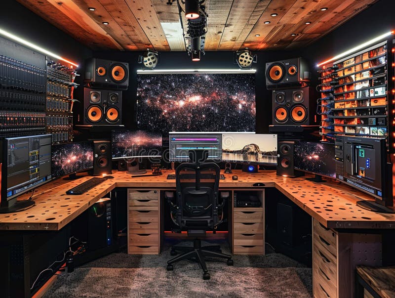 Professional Video Editing Workstation with Highend Gear, Including