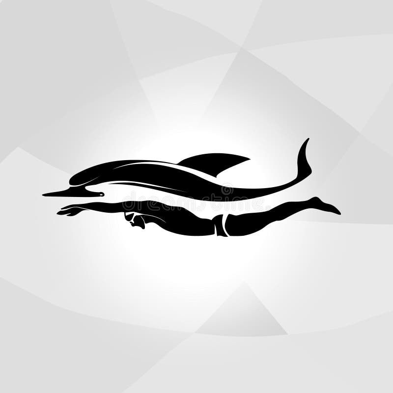 Professioneel het embleem oceaan overzees van de zwemmersdolfijn vectorgolfetiket royalty-vrije illustratie Professioneel het embleem oceaan overzees van de zwemmersdolfijn vectorgolfetiket royalty-vrije illustratie