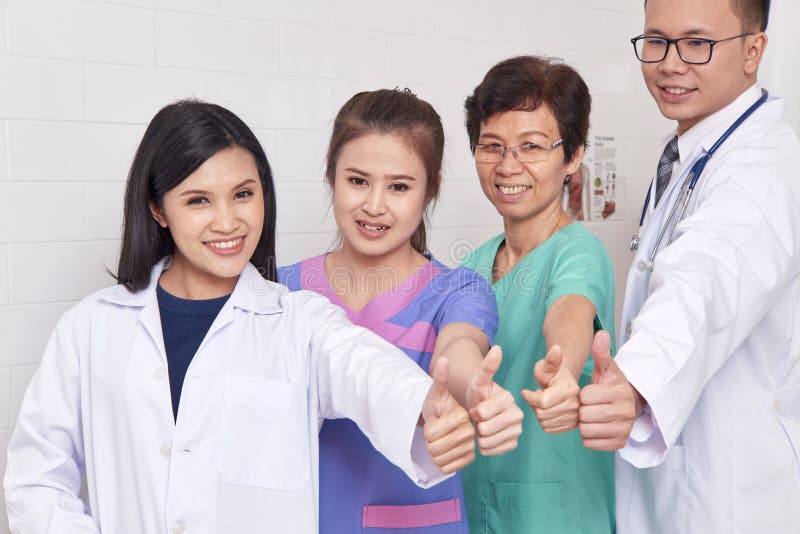 Professionnel asiatique de groupe de soins de santé images stock Professionnel asiatique de groupe de soins de santé images stock