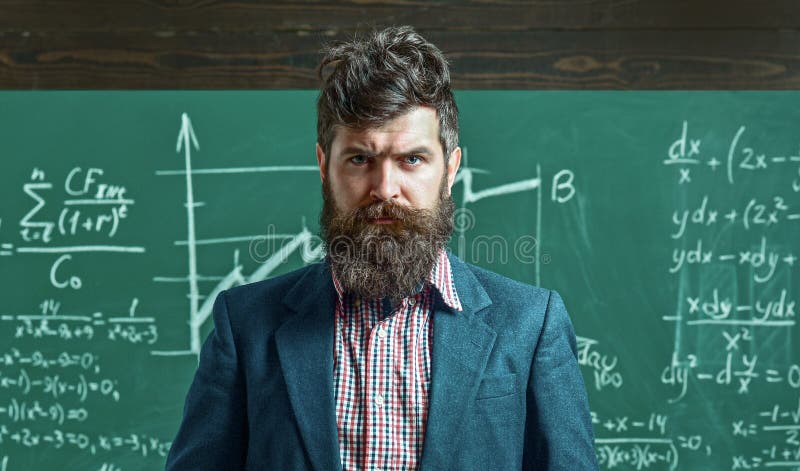 . Professor i klassrum i matlektioner