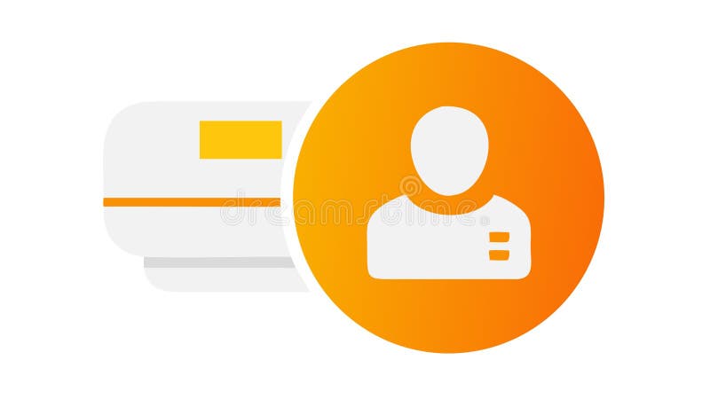 Profile Banner Icon: User Account Personalized Display, vector design Generative AI vector illustration